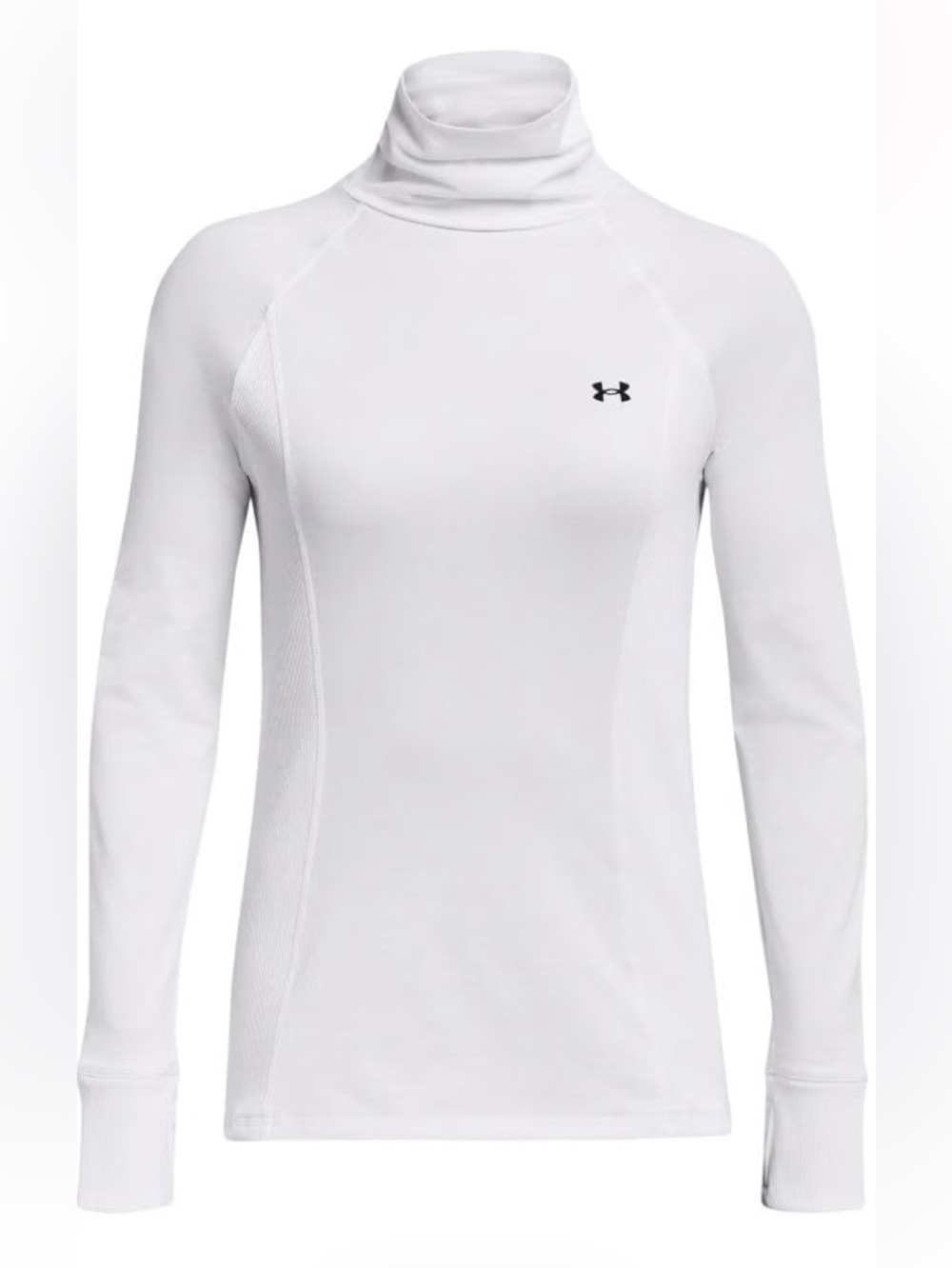 BRAND NEW women under armour coldgear infrared funnel long sleeve white top L - Picture 4 of 9